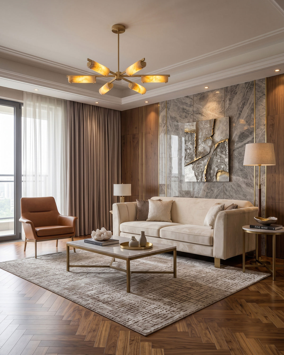 Jotham Sputnik Chandelier finish options